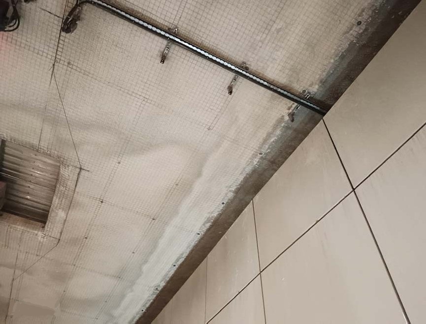 Wire Mesh on the Ceiling