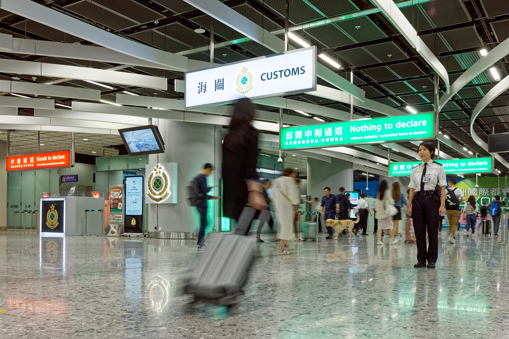 The Arrival Hall at West Kowloon Station of the Hong Kong Section of Guangzhou-Shenzhen-Hong Kong Express Rail Link