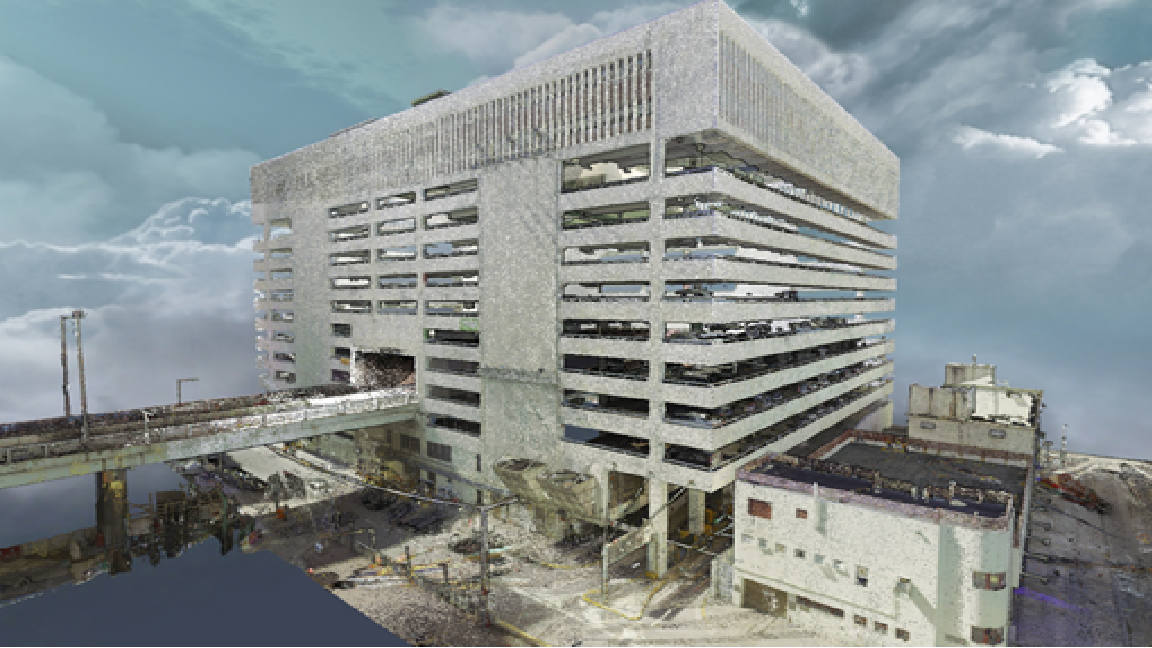 Point Cloud Model of Yau Ma Tei Carpark Building