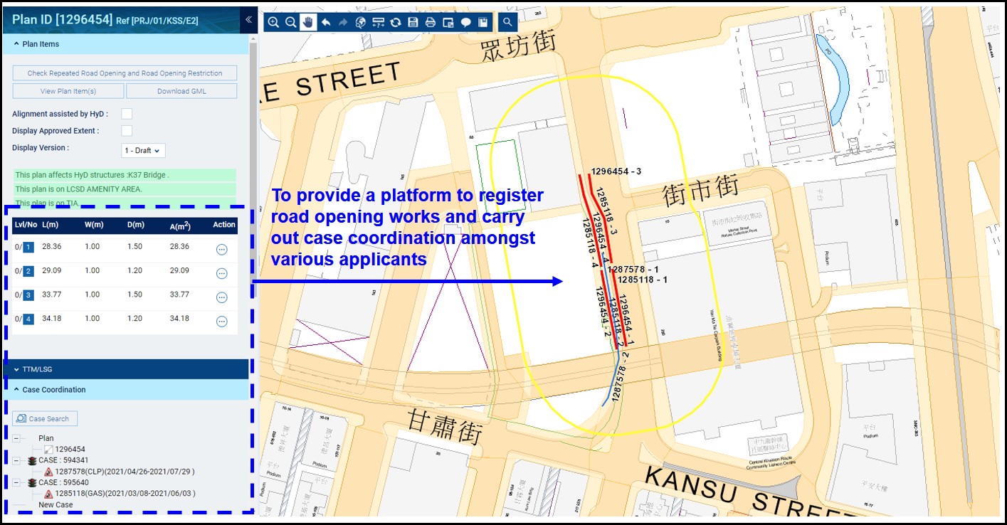 Image 2 : Submission and Coordination of Road Opening Works Proposals in XPMS