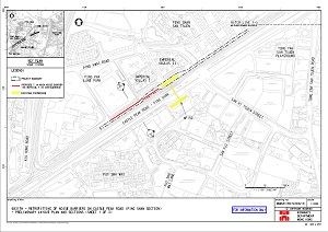 Layout Plan of Retrofitting of Noise Barriers on Castle Peak Road (Ping Shan Section)