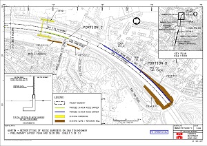 Layout Plan of Retrofitting of Noise Barriers on San Tin Highway