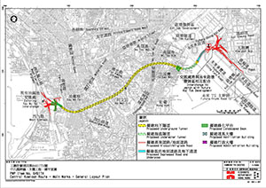 Layout Plan of Central Kowloon Route 