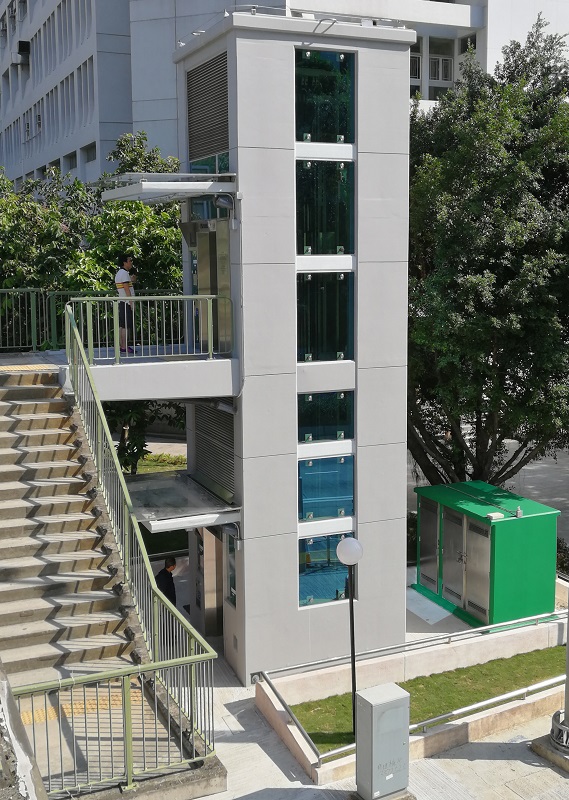 Elevated walkway along Pui Ching Road Flyover across Princess Margaret Road at Kowloon City District (Structure No. K14)