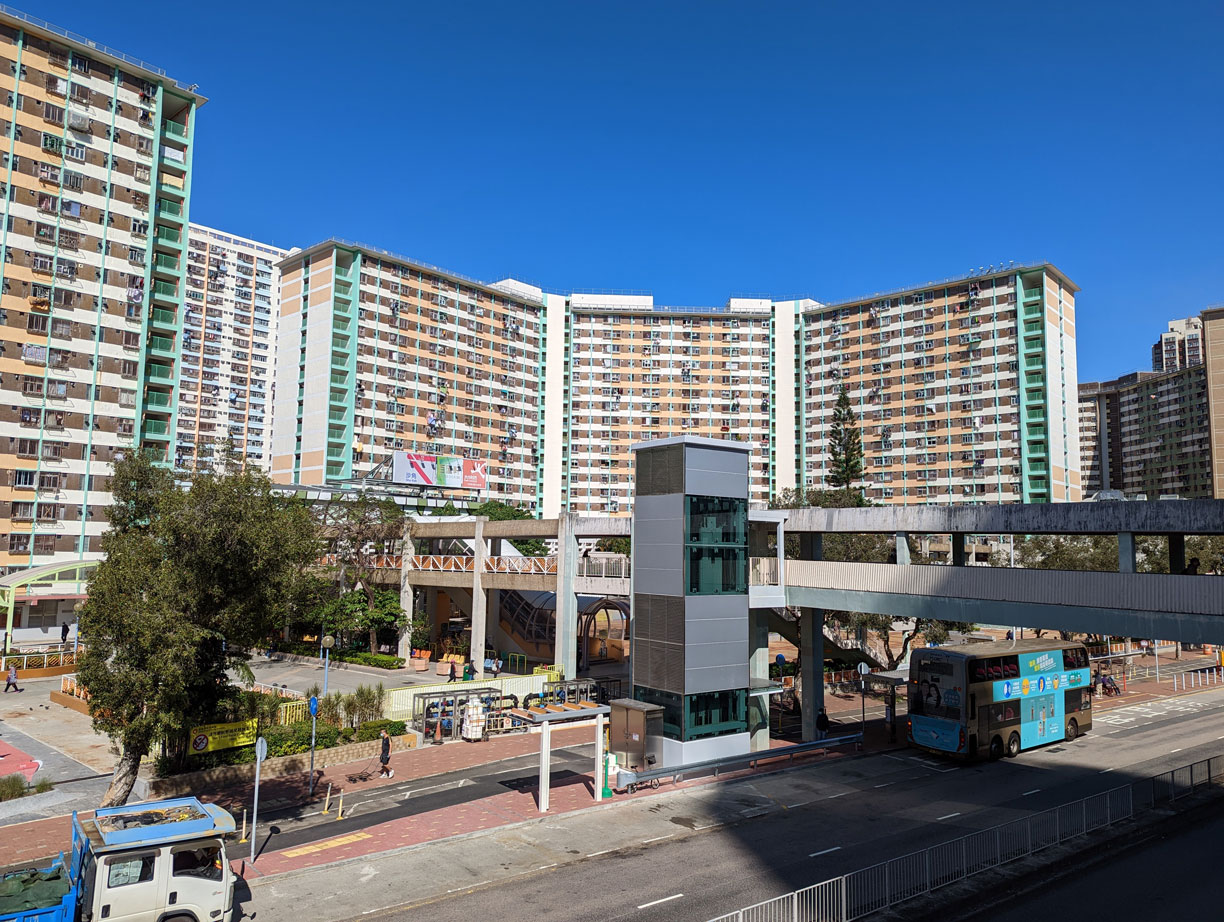 Footbridge across Sha Kok Street near Sha Kok Estate at Sha Tin District (Structure No. NF137)