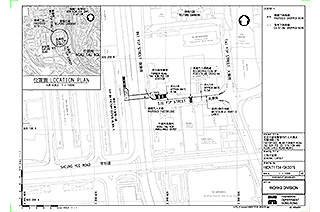 Layout Plan of Footbridge near Former Ngau Tau Kok Police Station and Associated Road Works