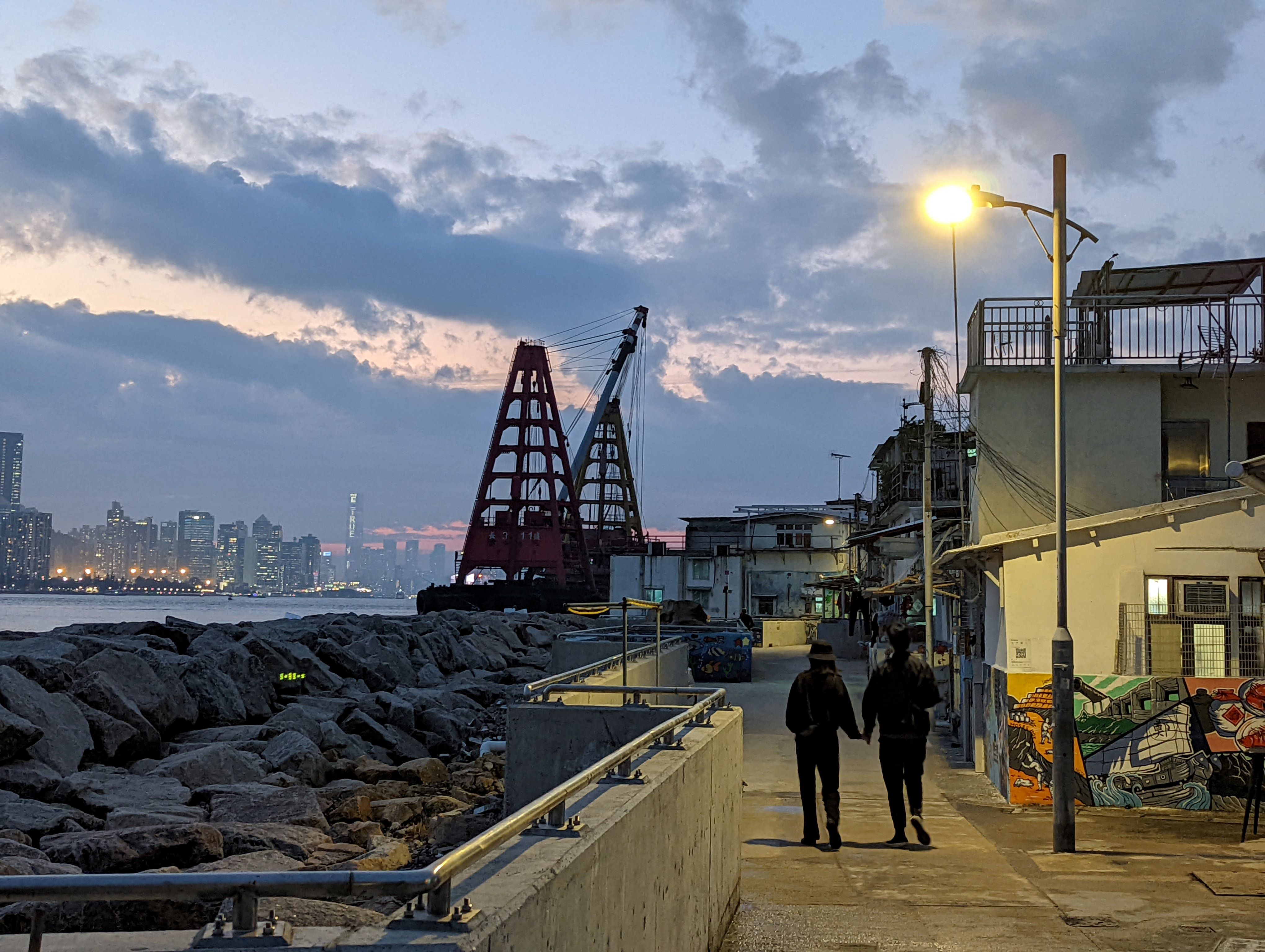 Photo 3: Village light at Ma Wan Tsuen, Lei Yue Mun