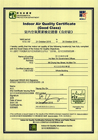 IAQ Certificate (Good Class.)