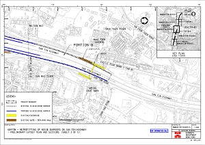 新田公路加建隔音屏障工程 – 平面图