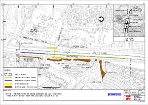 新田公路加建隔音屏障工程 – 平面图