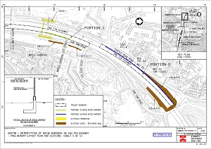 新田公路加建隔音屏障工程 – 平面图