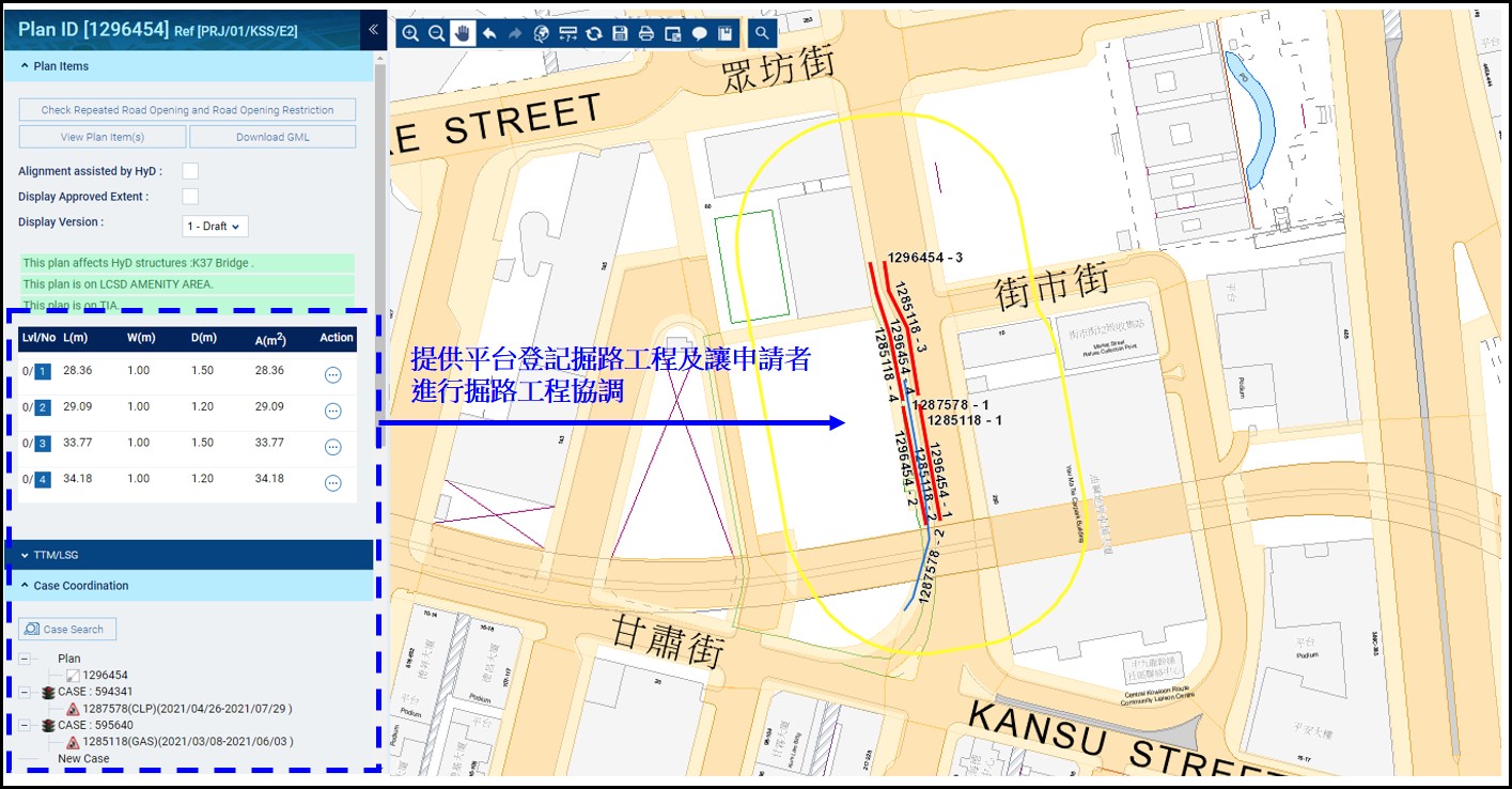 Image 2 : Submission and Coordination of Road Opening Works Proposals in XPMS