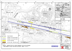 新田公路加建隔音屏障工程 – 平面圖