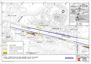 新田公路加建隔音屏障工程 – 平面圖